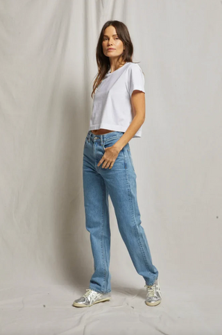 Perfectwhitetee Cher Ringspun Cotton Tee - White