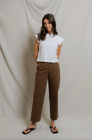 Perfectwhitetee Porter Supima Cotton SS Tee - White