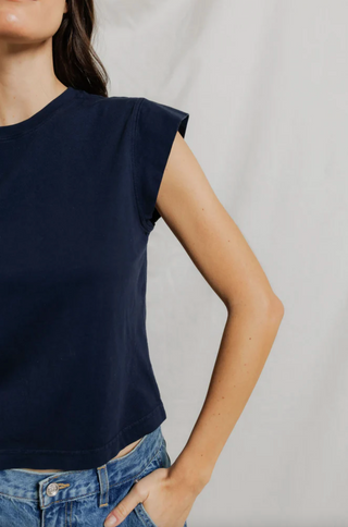 Perfectwhitetee Porter Supima Cotton SS Tee - Navy