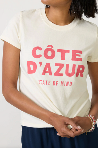 Sunny Somewhere Cote D'Azur State Of Mind- Off White