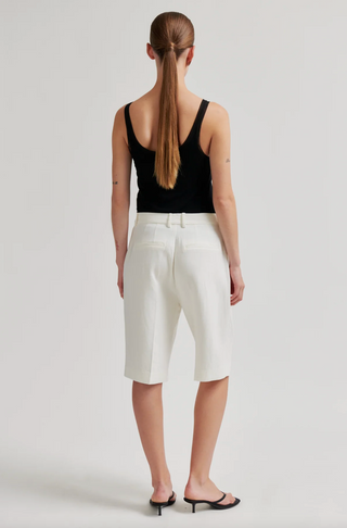 Second Female Lino Shorts - White