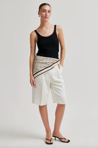 Second Female Lino Shorts - White