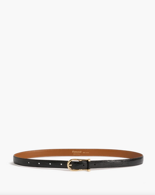Flattered Betty Belt - Black Snake Embossed