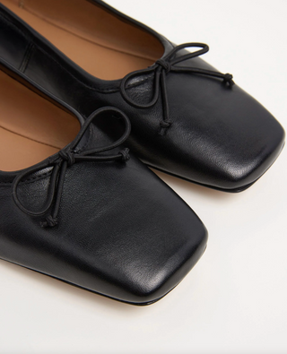Flattered Kim Ballet Flat - Black