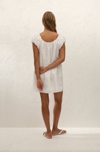 Faithfull Serafina Mini Dress - Handkerchief Broderie White