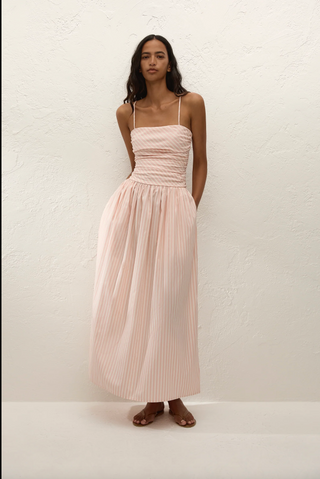Faithfull Portlligat Maxi Dress - Peony White