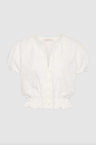 Faithfull Santana Top - Lucy Broderie White