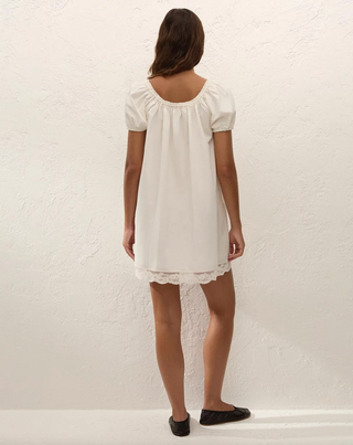 Faithfull Conca Mini Dress - Mia Lace Ivory