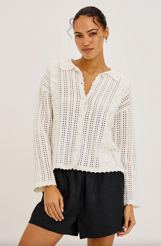Rails Jenni Cardigan - Ivory