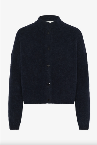 Gestuz Alpha Short Cardigan - Navy Melange
