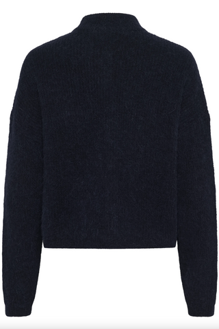 Gestuz Alpha Short Cardigan - Navy Melange