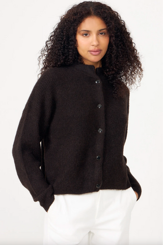 Gestuz Alpha Short Cardigan - Ganache Melange
