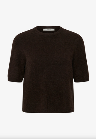 Gestuz Alpha SS Tee - Ganache Melange