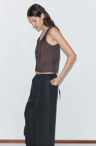 Deiji Studio Frills Top - Toast