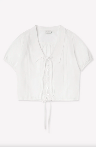 Deiji Studio Fine Collar Top - White