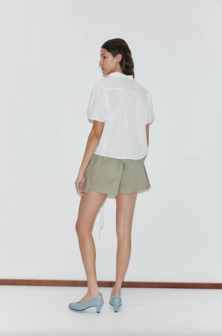 Deiji Studio Fine Collar Top - White