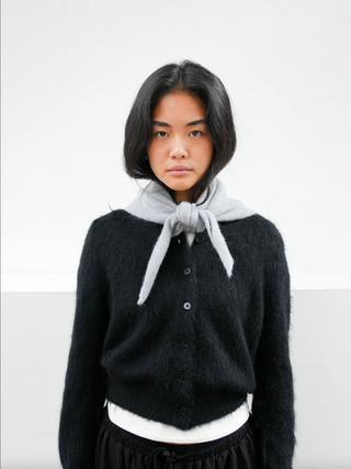 Le Bonnet Knitted Bandana in Smoke
