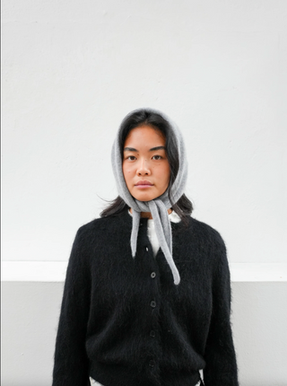 Le Bonnet Knitted Bandana in Smoke