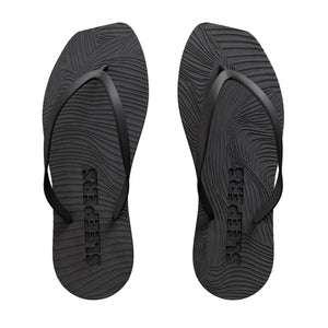 Sleepers Tapered Flip Flop in Black MERAKIBOUTIQUE
