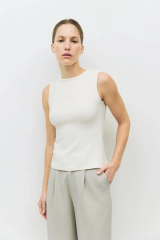 All Row The Kailey Top - White