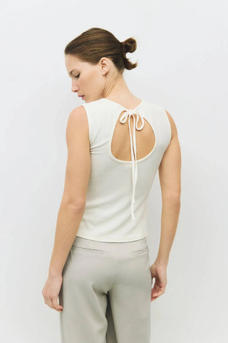 All Row The Kailey Top - White