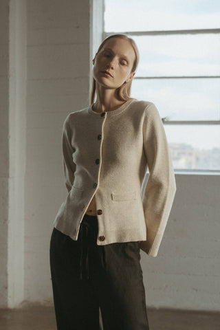Mod Ref The Tyler Cardigan - Oatmeal