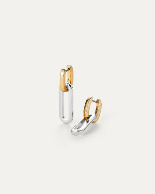 Jenny Bird Teeni Link Earring - Two Tone