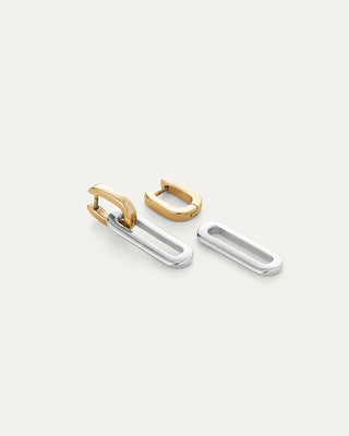 Jenny Bird Teeni Link Earring - Two Tone
