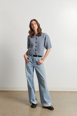 Line The Label Coco Cardigan in Oxford Evening