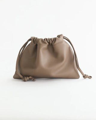 The Horse Fin Drawstring Bag in Mushroom