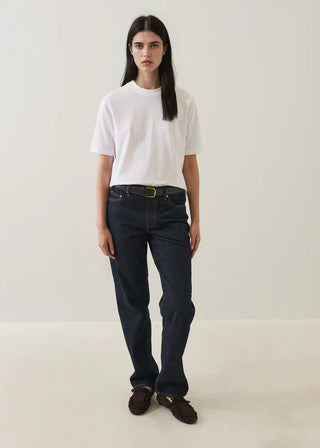 Patrick Assaraf Organic Cotton Relaxed Crew - White