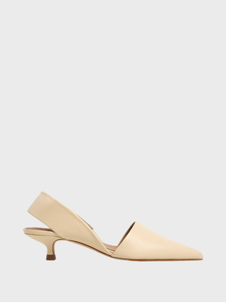 Flattered Ninni Leather Heel in Creme