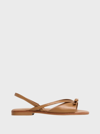 Flattered Max Leather Sandal in Cognac
