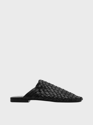 St. Agni Bunto Woven Slides in Black