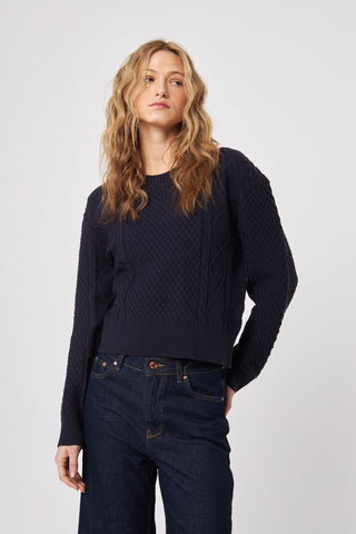 John + Jenn Julien Sweater in Royal Navy