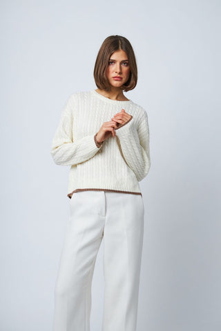 Line the Label Penny Sweater in Parchment
