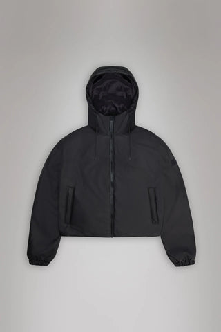Rains Lohja Short Insulated Jacket in Black