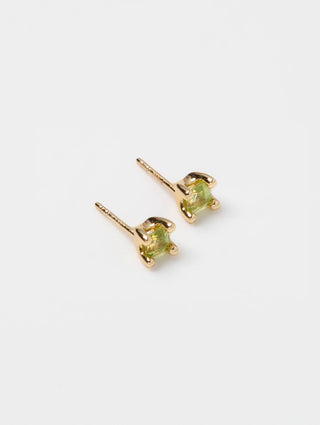 Wolf Circus Josie Studs in Green Peridot and Gold