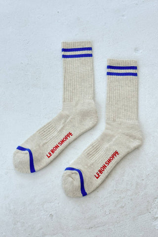 EXTENDED Boyfriend Socks (wholesale): Ice
