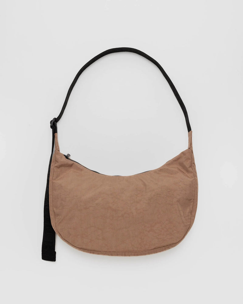 
            
                Load image into Gallery viewer, BAGGU Medium Nylon Crescent Bag in Cocoa
            
        
