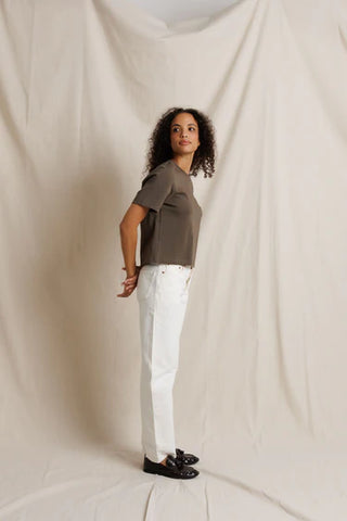 Perfectwhitetee Atlas Crewneck Tee - Dark Olive