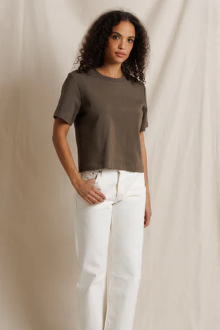 Perfectwhitetee Atlas Crewneck Tee - Dark Olive