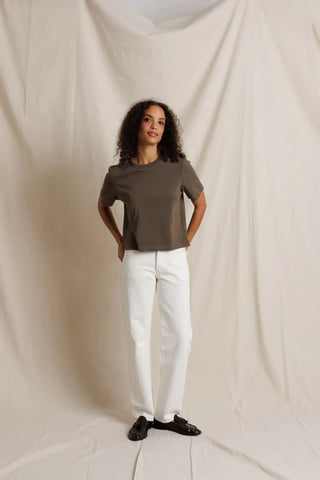 Perfectwhitetee Atlas Crewneck Tee - Dark Olive