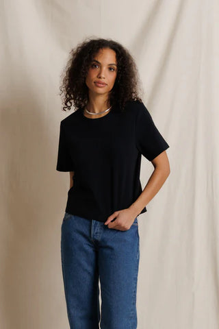 Perfectwhitetee Atlas Crewneck Tee - True Black