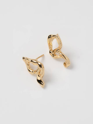 Wolf Circus Butterfly Earrings in Gold