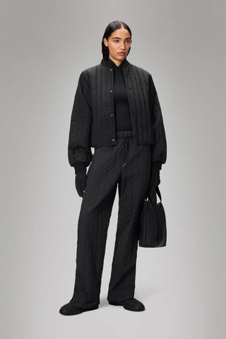 Rains Banja Liner Bomber W Jacket in Black
