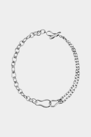 Kara Yoo Ramona Necklace Silver Plated Brass
