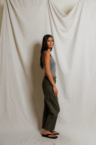 Perfectwhitetee Blondie Tank - Dark Heather Grey