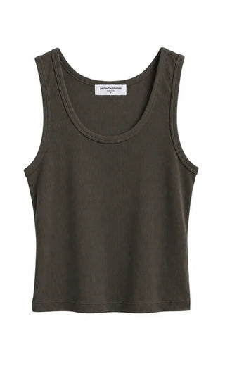 Perfectwhitetee Blondie Tank - Dark Olive