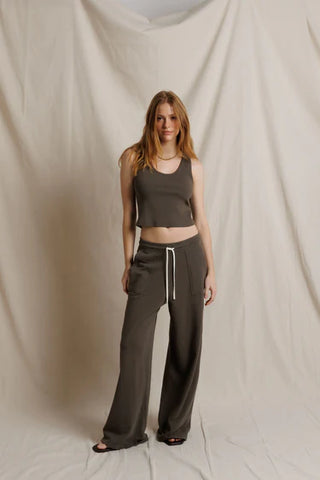 Perfectwhitetee Blondie Tank - Dark Olive